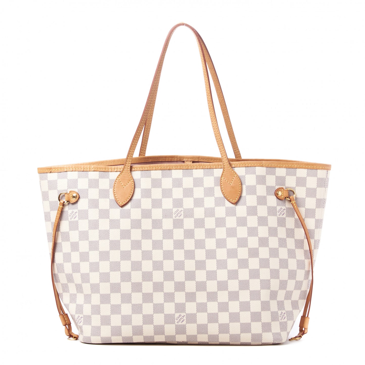 Damier Azur Neo Neverfull MM Rose Ballerine
