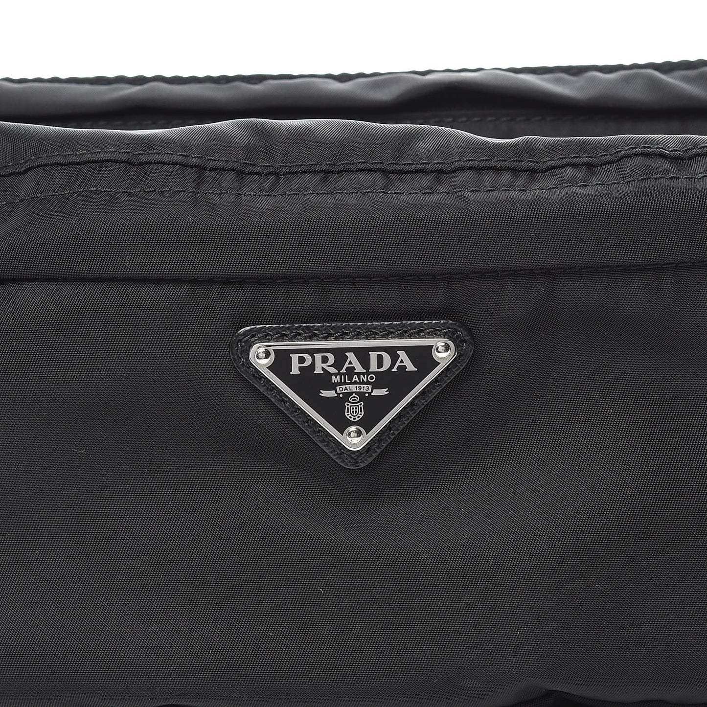 Tessuto Nylon Saffiano Belt Bag Black