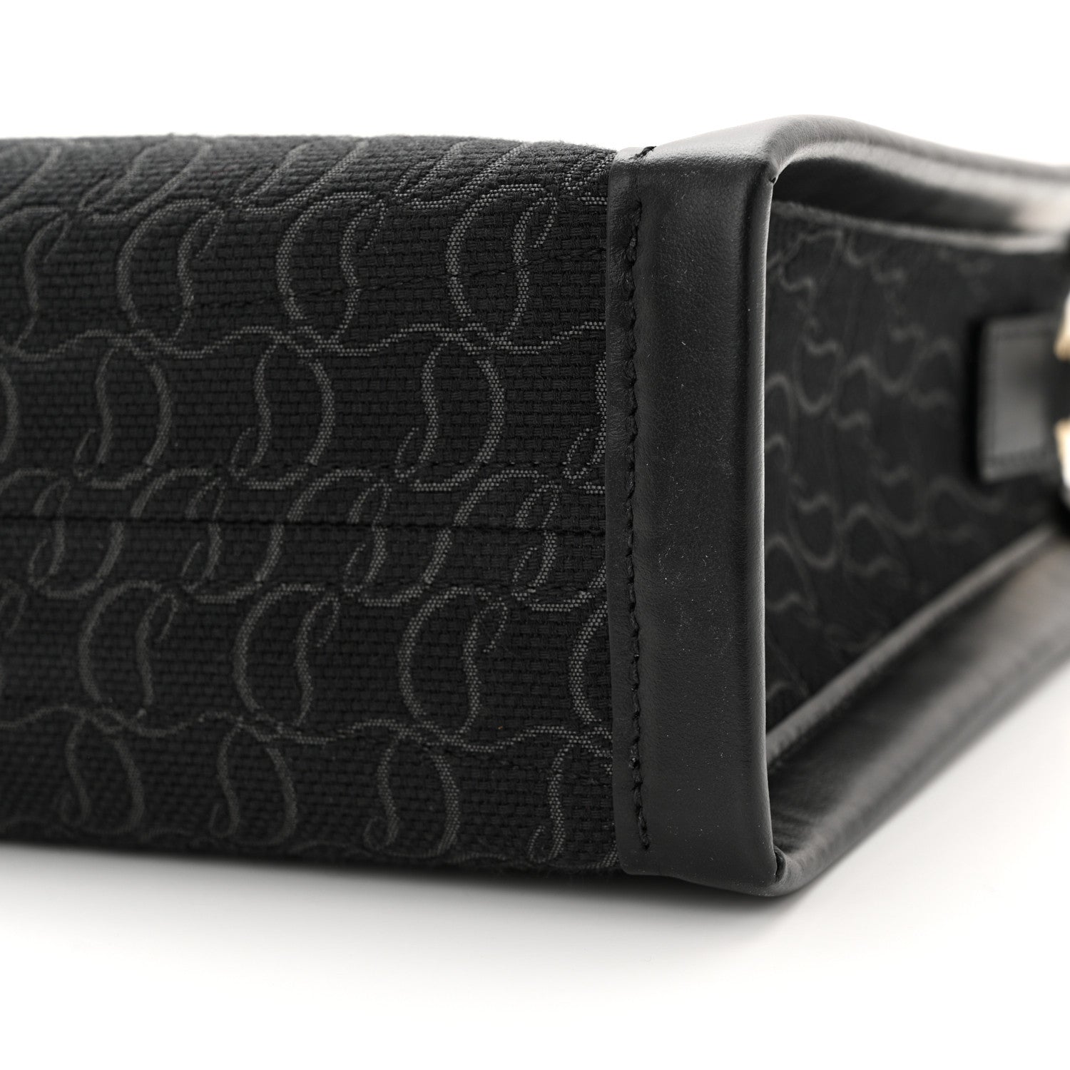 Christian Louboutin Canvas Mini By My Side Tote Black 9 of 11