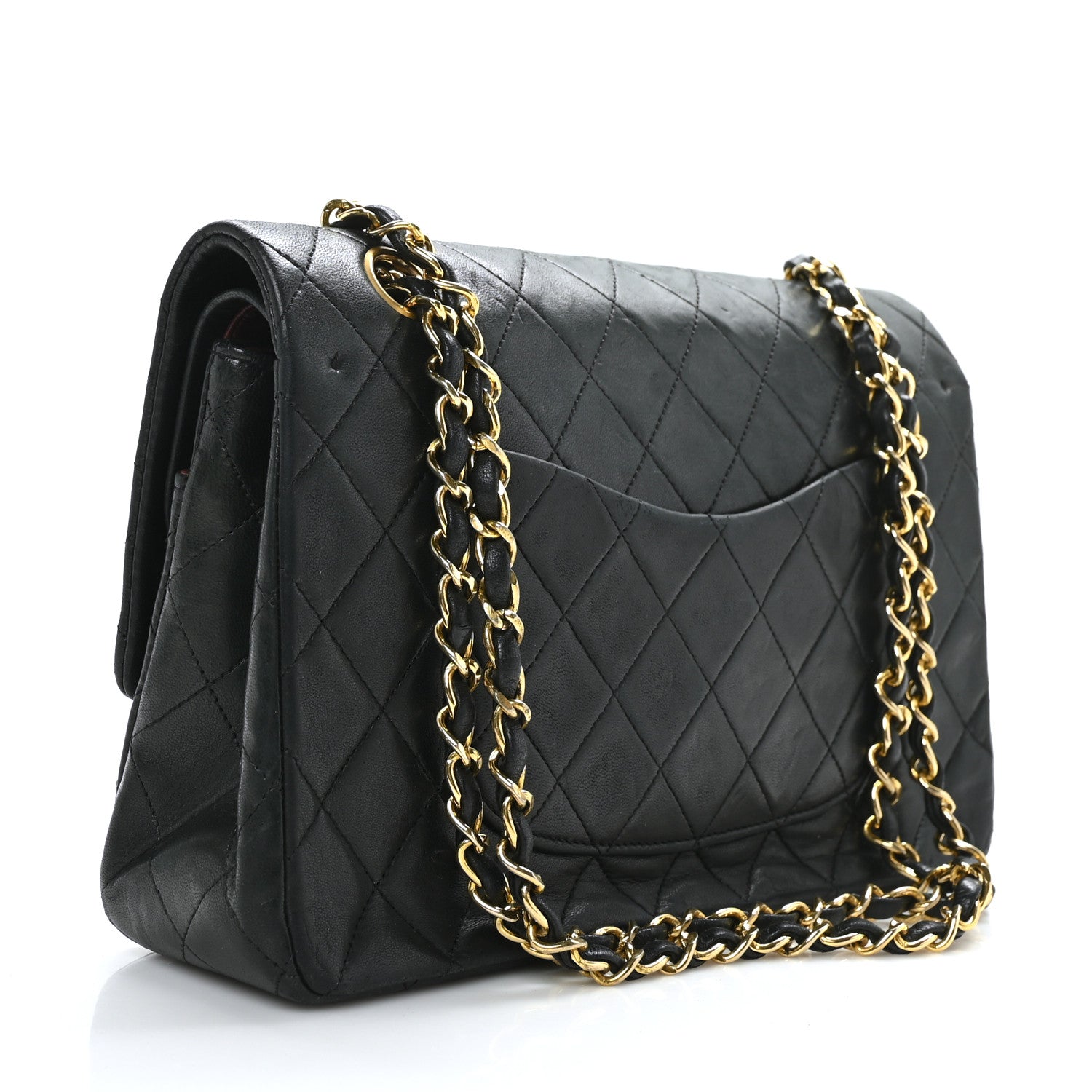 Chanel Lambskin Quilted Medium Double Flap Black 3 of 9