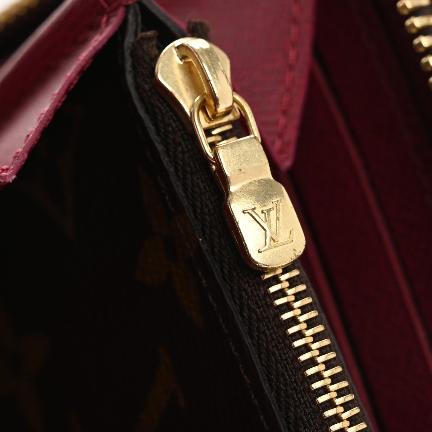 Monogram Clemence Wallet Fuchsia
