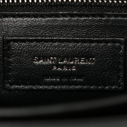 Saint Laurent Grain De Poudre Monogram Cassandra Clasp Bag Black 6 of 10