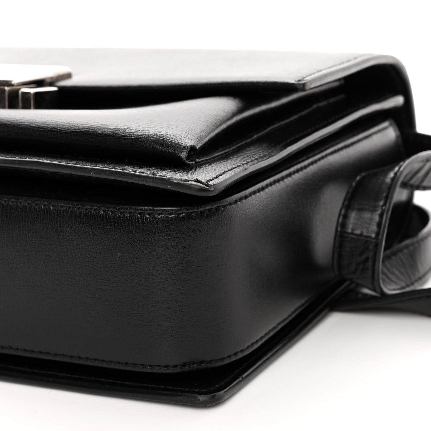 Calfskin Medium Bellechasse Satchel Black