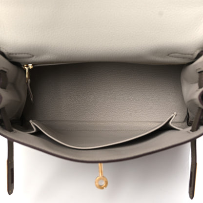 Hermes Togo Horseshoe Kelly Retourne 25 Beton Etoupe 4 of 10