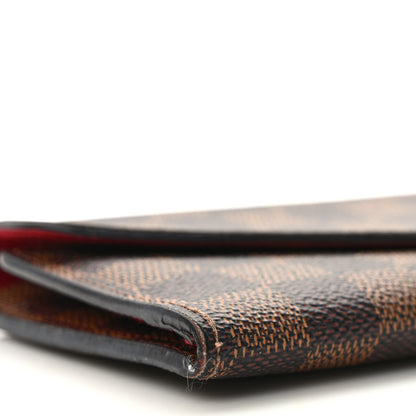 Louis Vuitton Damier Ebene Josephine Wallet Red 8 of 11