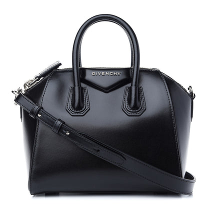 Givenchy Shiny Lord Calfskin Mini Antigona Black 1 of 9