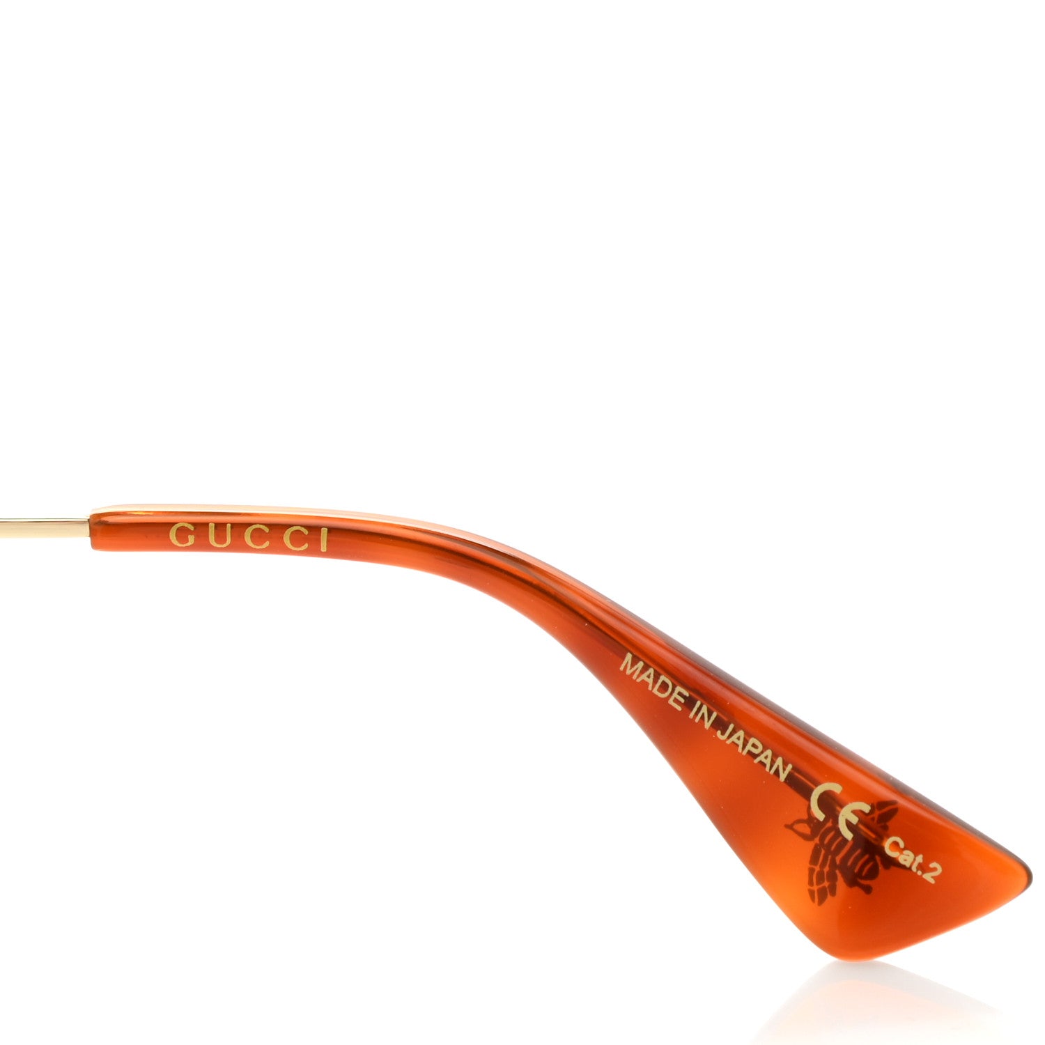 Gucci Metal L'Aveugle Par Amour Round Frame Sunglasses GG0113S Black 5 of 7