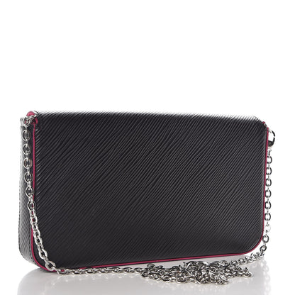 Louis Vuitton Epi Pochette Felicie Black Hot Pink 4 of 10