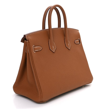 Hermes Togo Birkin 25 Gold 3 of 11