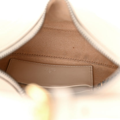 Gucci Calfskin Matelasse Chevron Mini GG Marmont Half Moon Hobo Mystic White 5 of 13