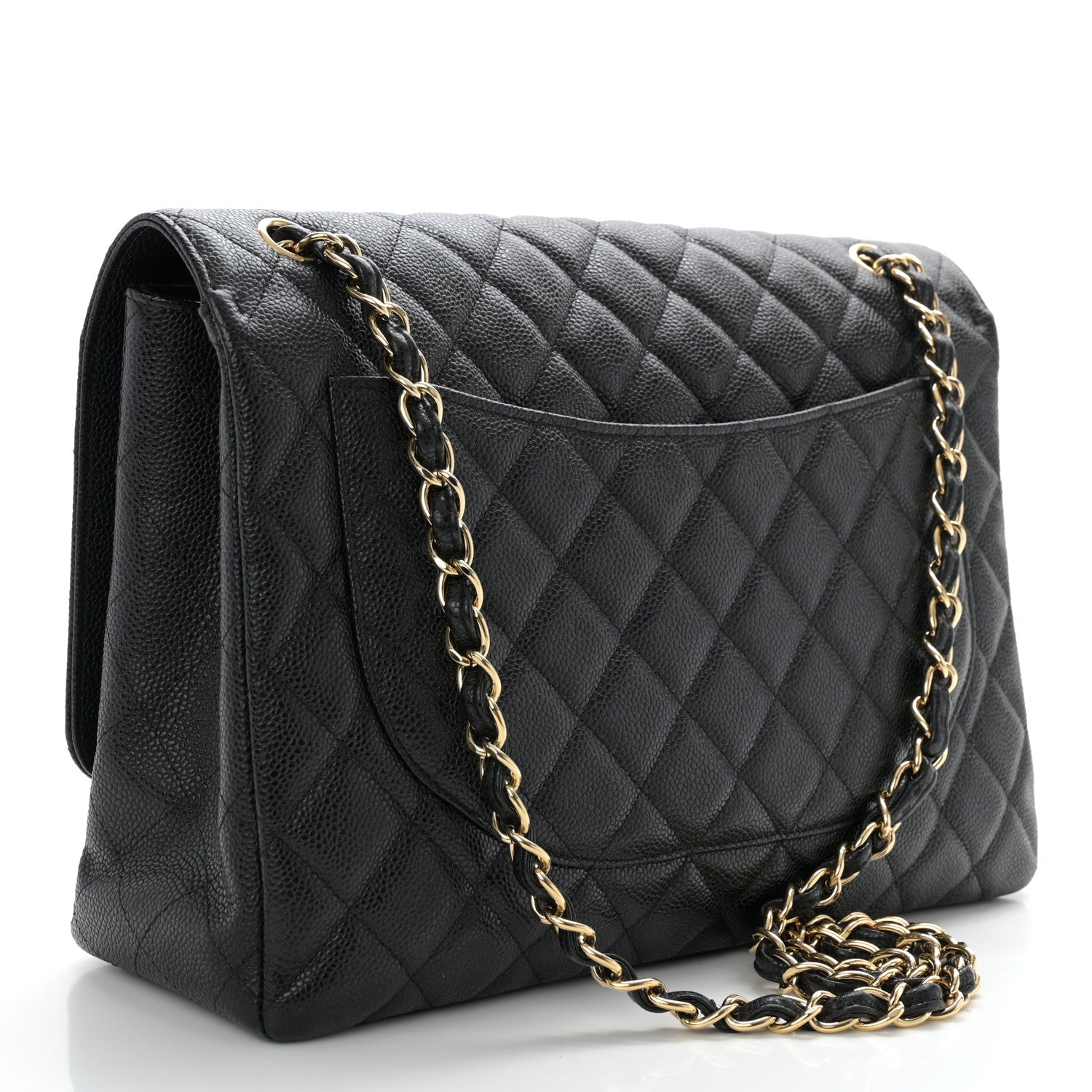 Chanel Caviar Quilted Maxi Single Flap Black 3 of 11
