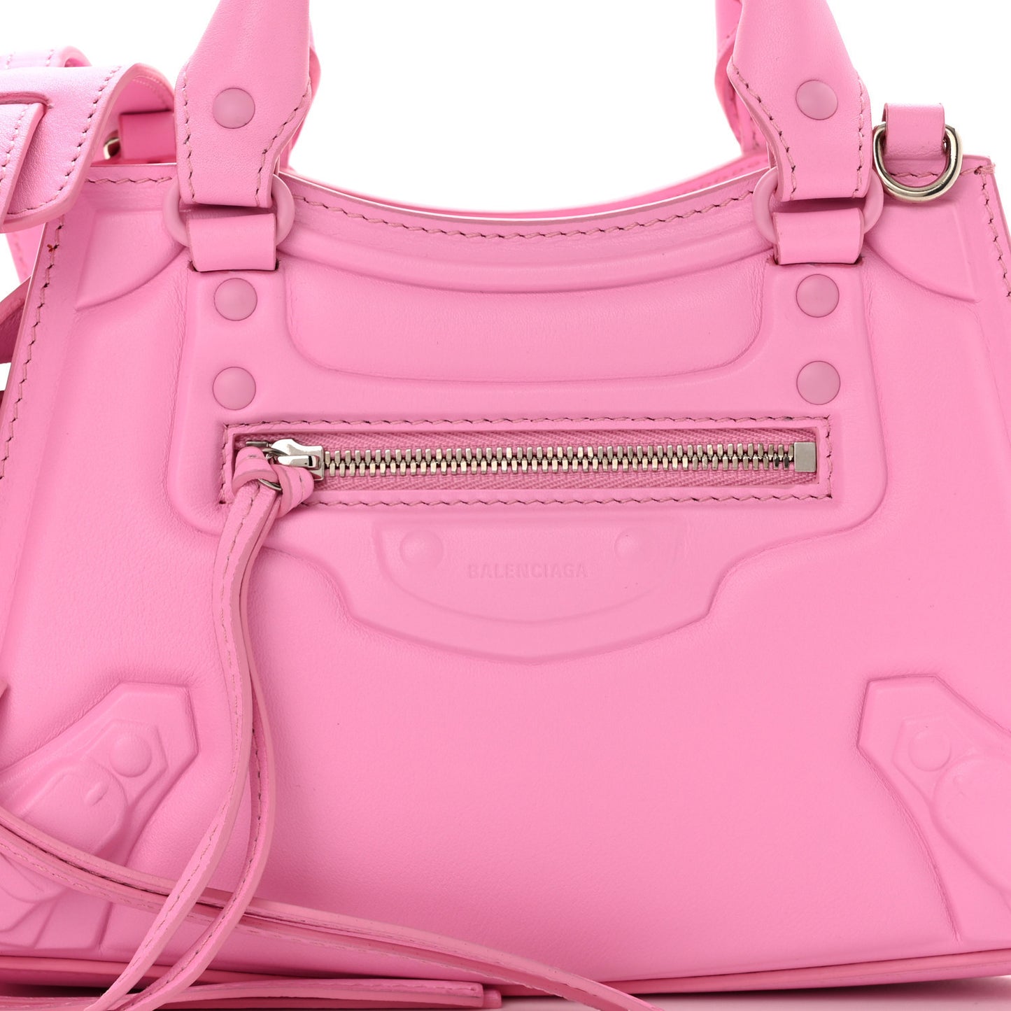 Cake Calfskin Tonal Hardware Mini Neo Classic City Rose