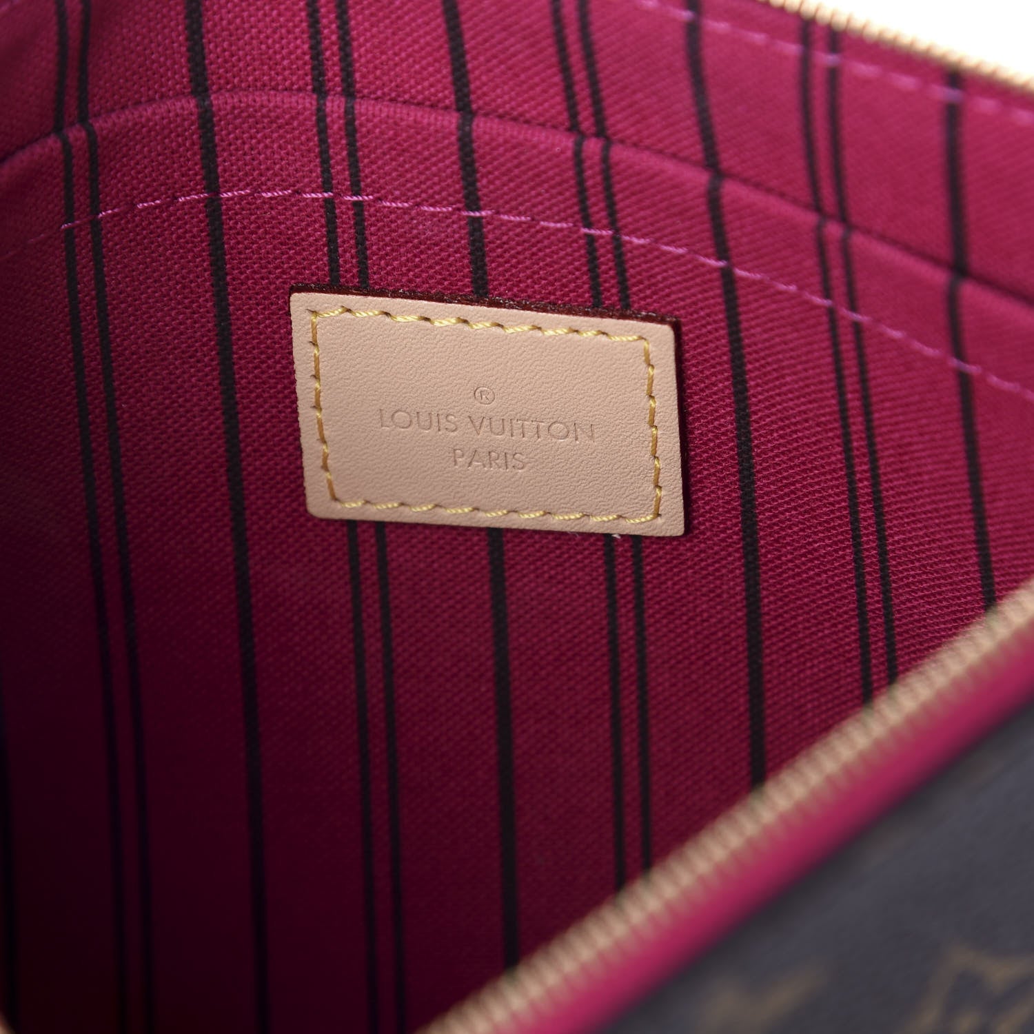 Louis Vuitton Monogram Neverfull MM GM Pochette Pivoine 5 of 5