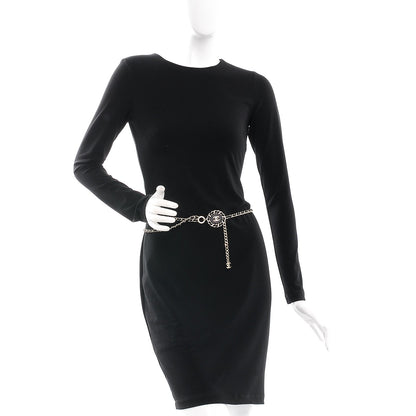 Chanel Lambskin Chain CC Fancy Belt 90 Black Gold 2 of 8