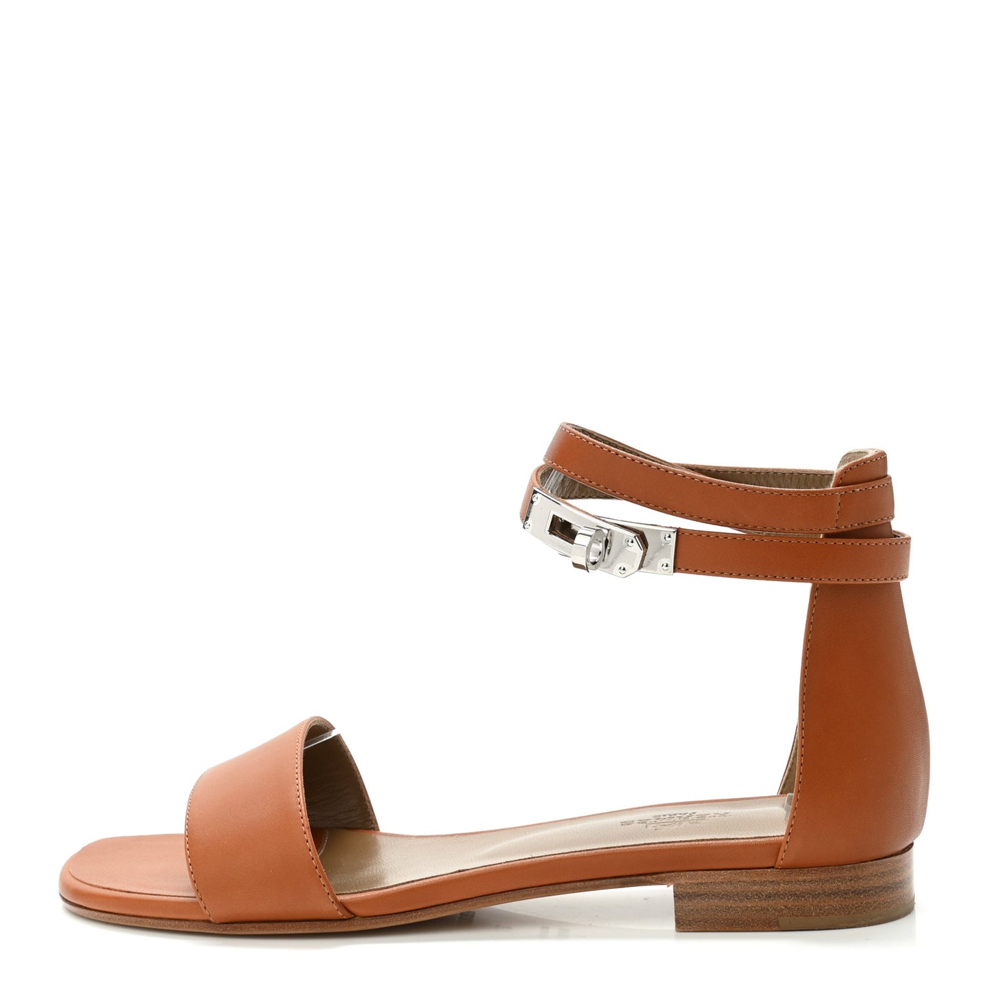Heritage Calfskin Baia Sandals 37 Naturel