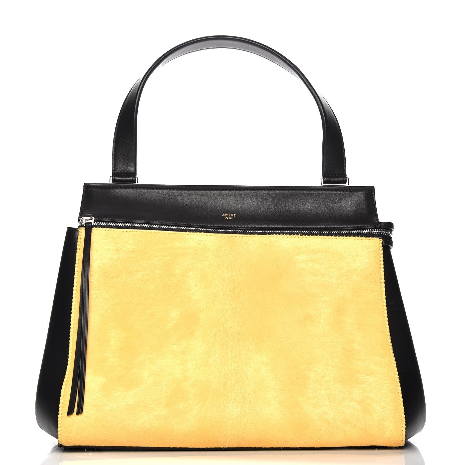 Celine Pony Hair Medium Edge Shoulder Bag Mustard 1 of 11