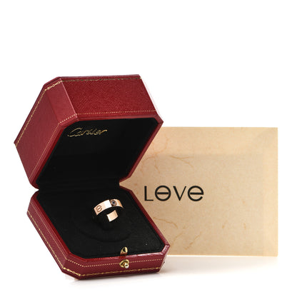 Cartier 18K Pink Gold Pink Sapphire 5.5mm LOVE Ring 50 5.25 5 of 5