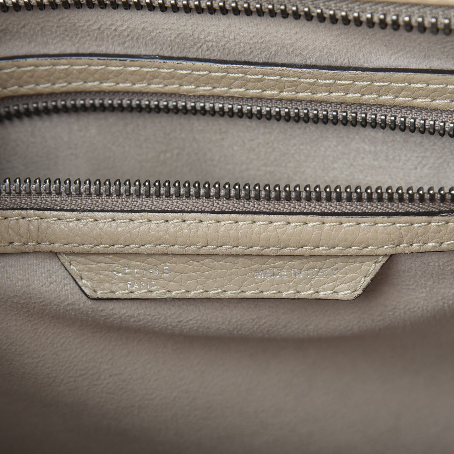 Drummed Calfskin Mini Luggage Dune