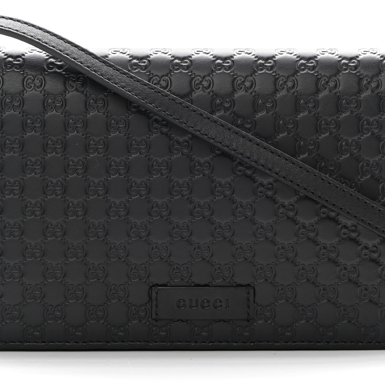 Gucci Microguccissima Crossbody Wallet Black 7 of 10
