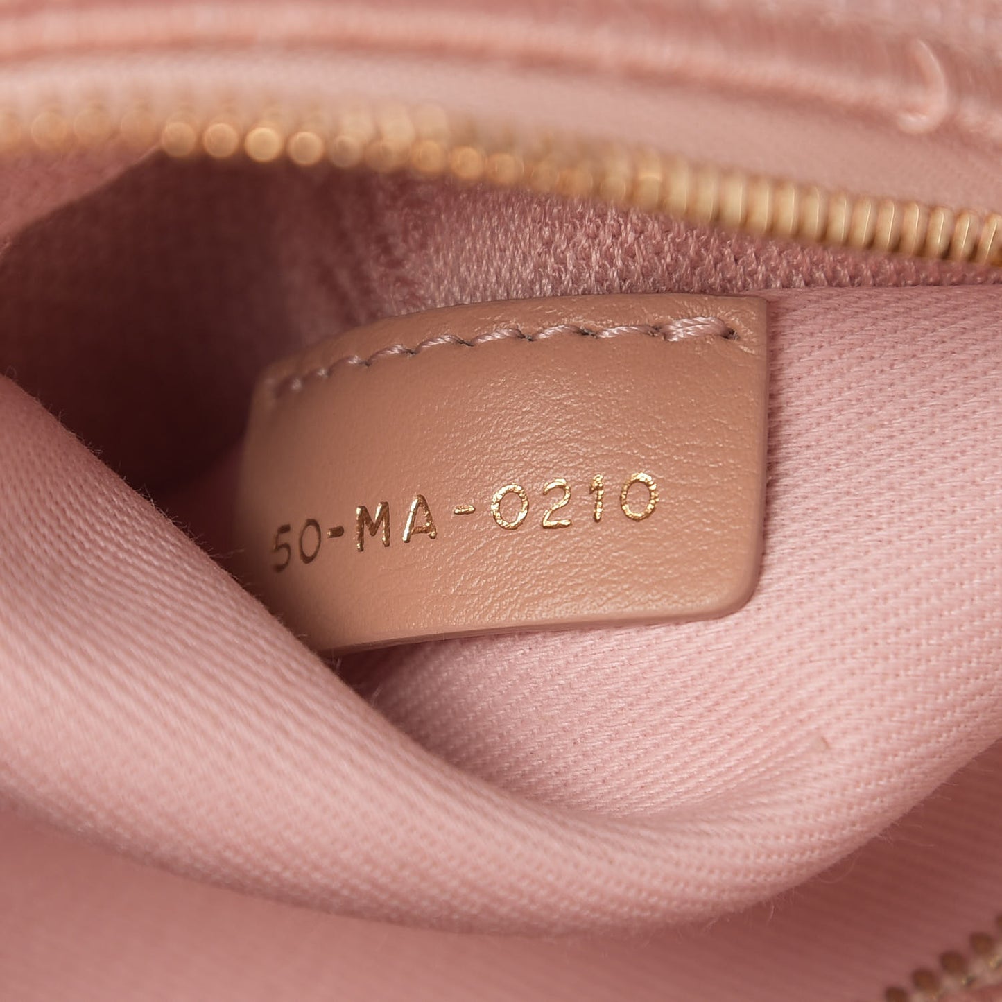 Canvas Embroidered Cannage Medium Lady D-Lite Pink