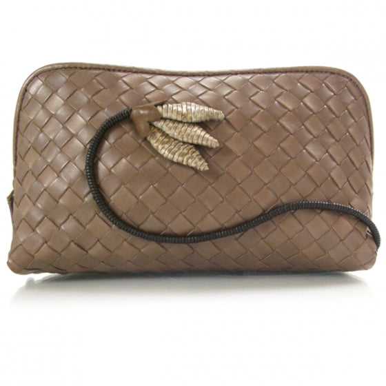 Bottega Veneta Intrecciato Flower Cosmetic Case 1 of 8