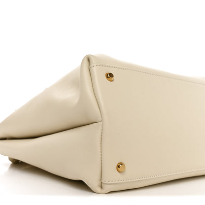 Bottega Veneta Silky Calfskin Medium Ciao Ciao Sea Salt 10 of 11