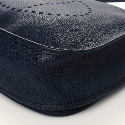 Hermes Taurillon Clemence Evelyne III GM Bleu Nuit 9 of 9