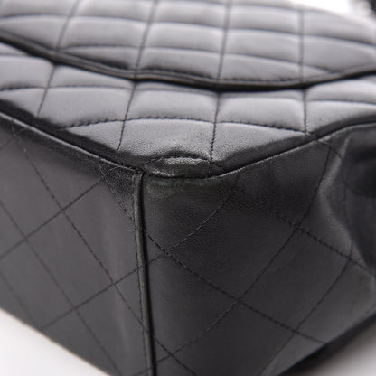 Chanel Lambskin Quilted Maxi Double Flap Black 14 of 15