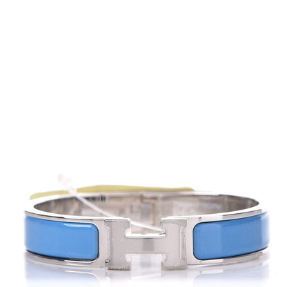 Hermes Enamel Narrow Clic Clac H Bracelet PM Bleu Cielo 1 of 4