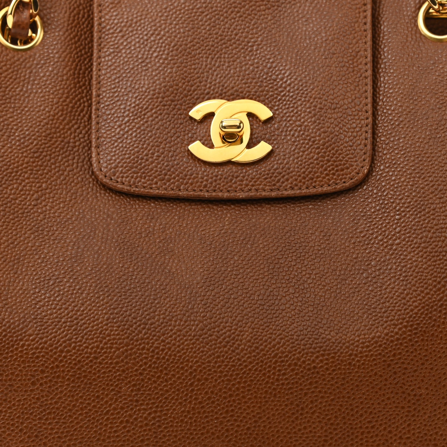 Caviar Shoulder Bag Brown