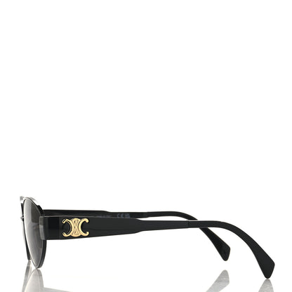 Celine Metal Triomphe 01 Sunglasses CL40235U Black Smoke 3 of 7