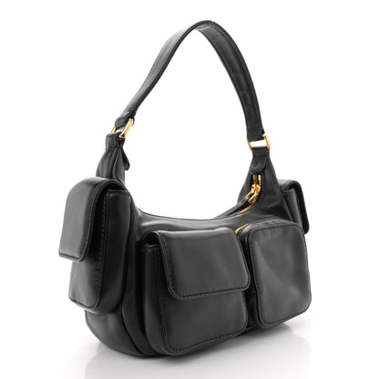 Miu Miu Nappa Multi Pocket Hobo Black 3 of 10
