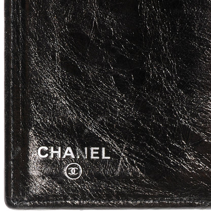 Chanel Glazed Calfskin Quilted Reissue Long Flap Wallet Black 6 of 8