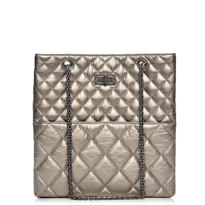 Chanel Aged Calfskin Quilted Reissue 2.55 Tote Light Gold 1 of 11