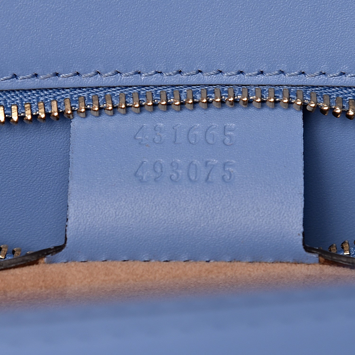 Gucci Calfskin Embroidered Medium Sylvie Top Handle Bag Clear Sky Blue 7 of 10