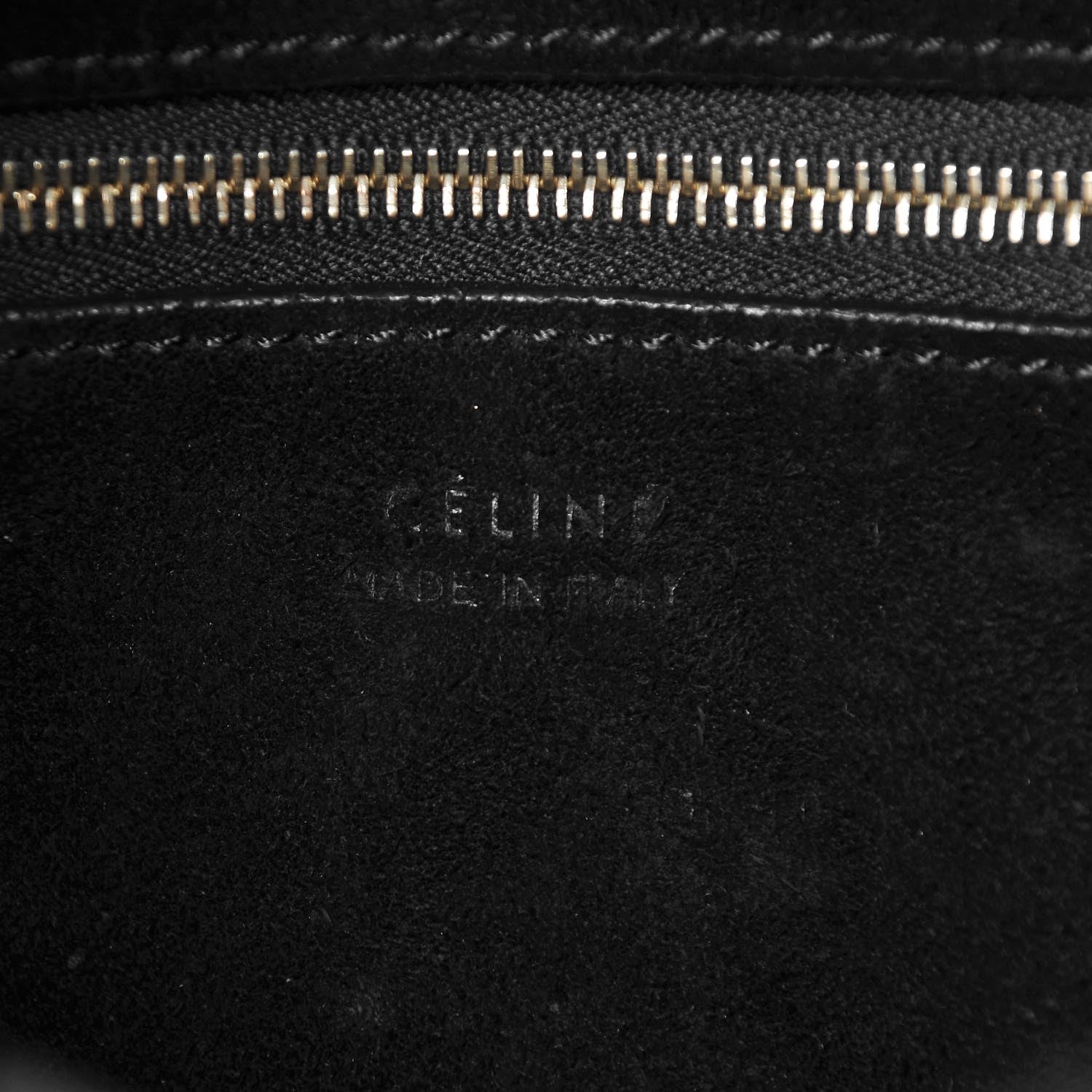 Celine Soft Grained Calfskin Sangle Bucket Bag Black 5 of 10