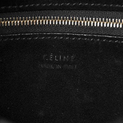 Celine Soft Grained Calfskin Sangle Bucket Bag Black 5 of 10