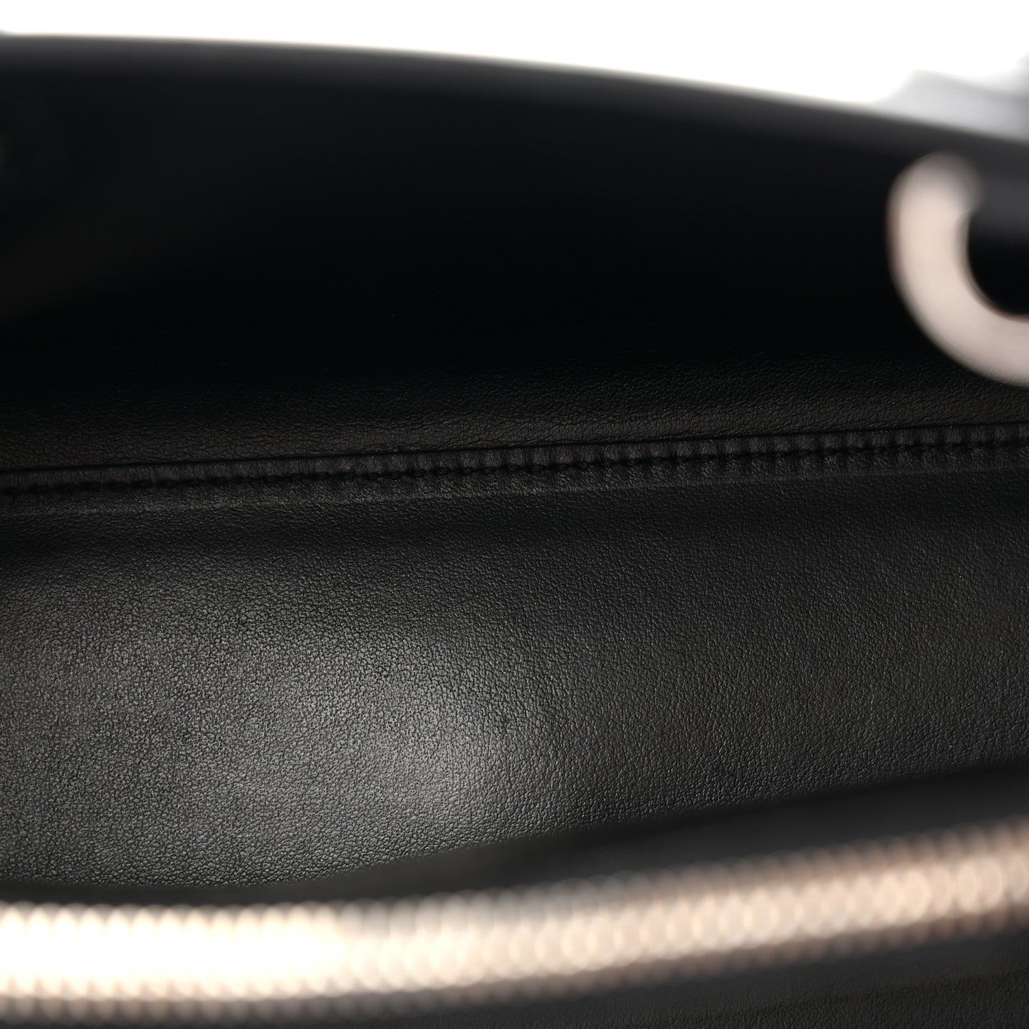 Grained Calfskin Baby Sac De Jour Black