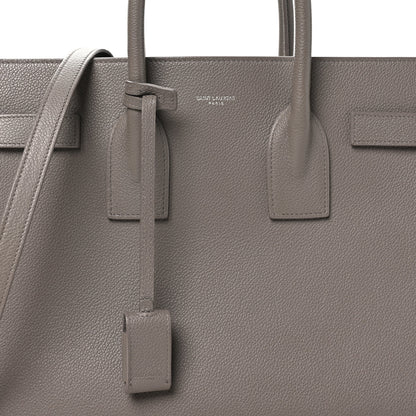 Saint Laurent Grained Calfskin Small Sac De Jour Fog 7 of 10