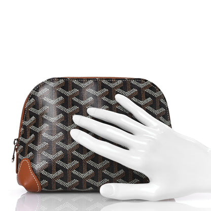 Goyard Goyardine Vendome Toiletry Pouch Black Gold 2 of 7