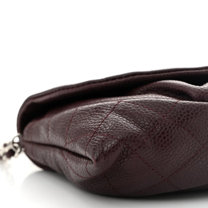 Chanel Caviar Half Moon Wallet On Chain WOC Bordeaux 9 of 11