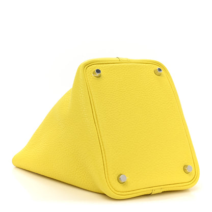 Hermes Taurillon Clemence Picotin Lock 18 PM Lime 4 of 9