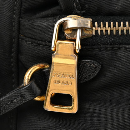 Prada Tessuto Nylon Saffiano Messenger Bag Black 11 of 20