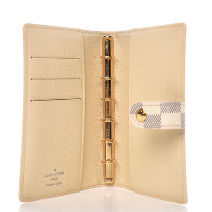 Louis Vuitton Damier Azur Small Ring Agenda Cover 5 of 9