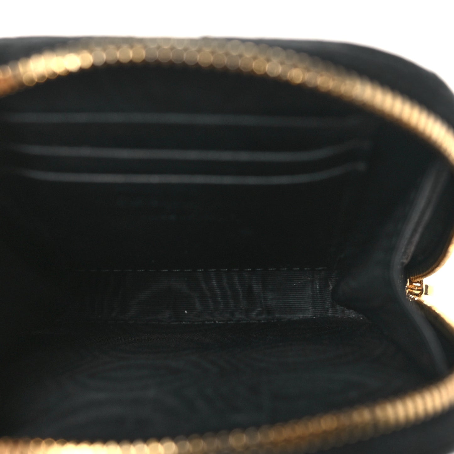 Lambskin Cannage Lady Dior Phone Holder Black