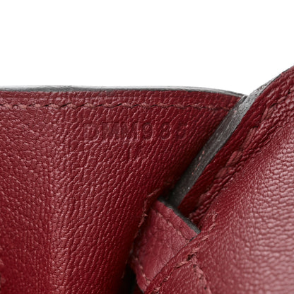 Hermes Togo Birkin 25 Rouge Grenat 7 of 10