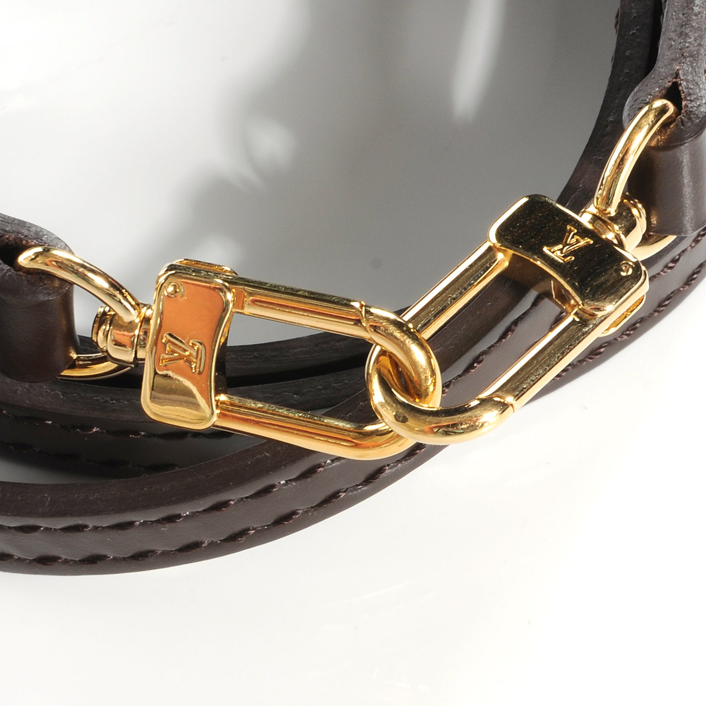 Calfskin Shoulder Strap Brown