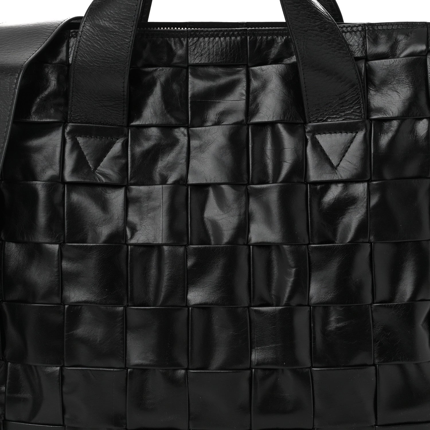 Bottega Veneta Paper Calfskin Maxi Intrecciato The Cassette Case Black 9 of 11