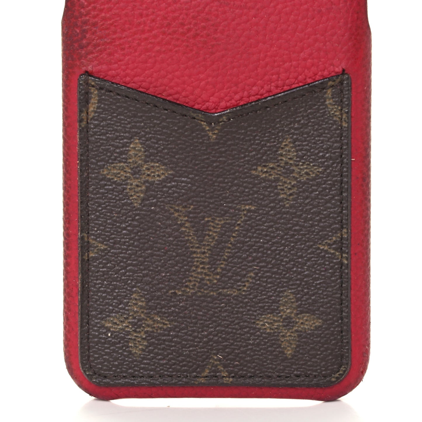 Calfskin Monogram iPhone 11 Pro Max Bumper Scarlet