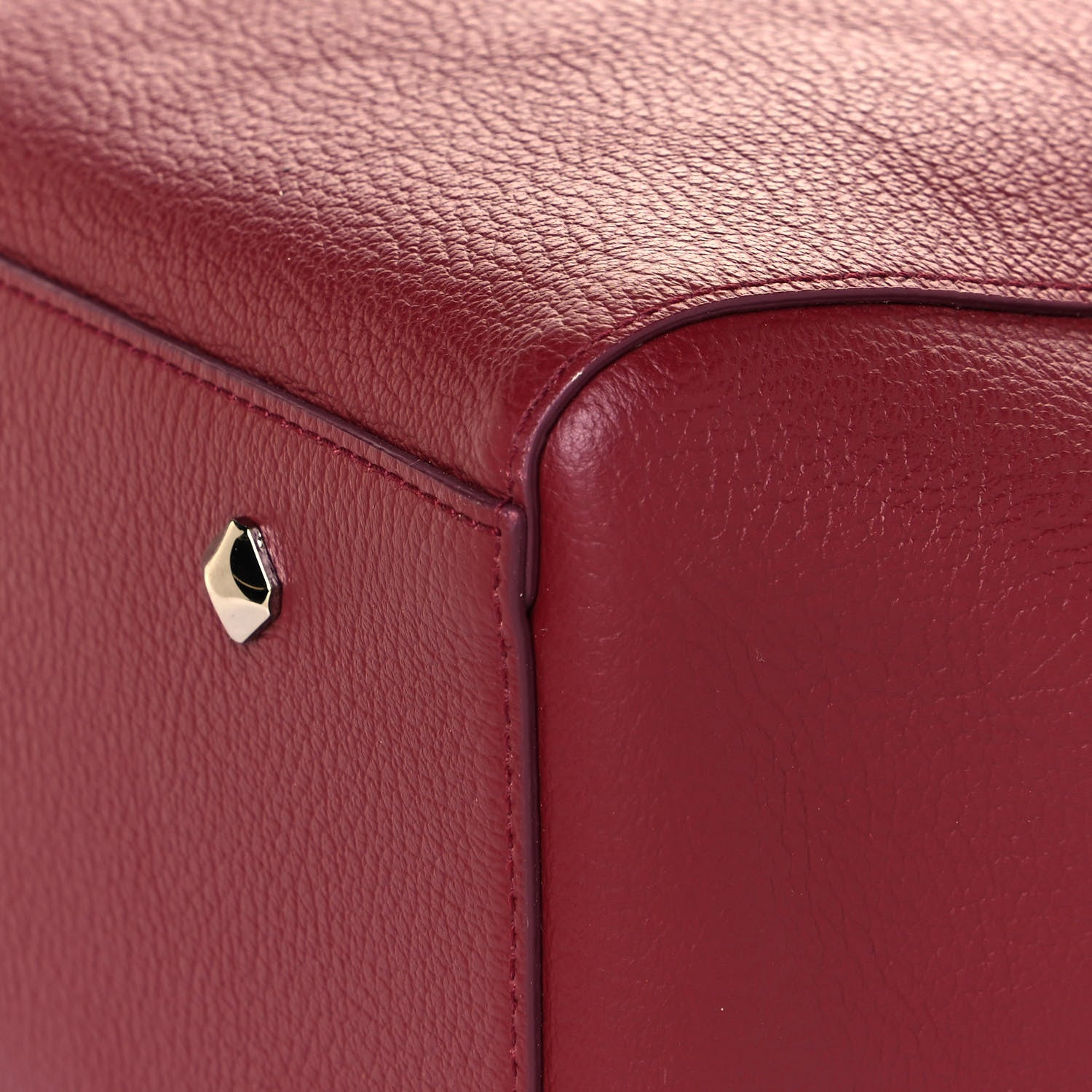 MCM Grained Calfskin Medium Reversible Wandel Tote Ruby Tan 8 of 20